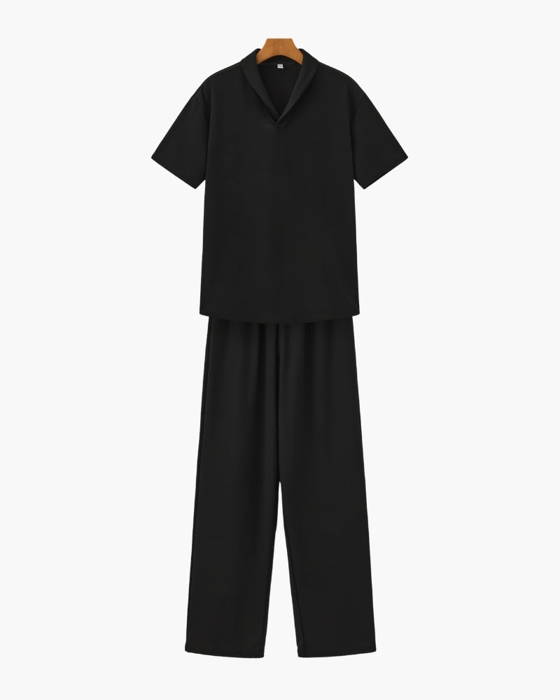 Men's Polo Shirt and Trousers Set | Casual Matching Co-Ord Summer Outfit