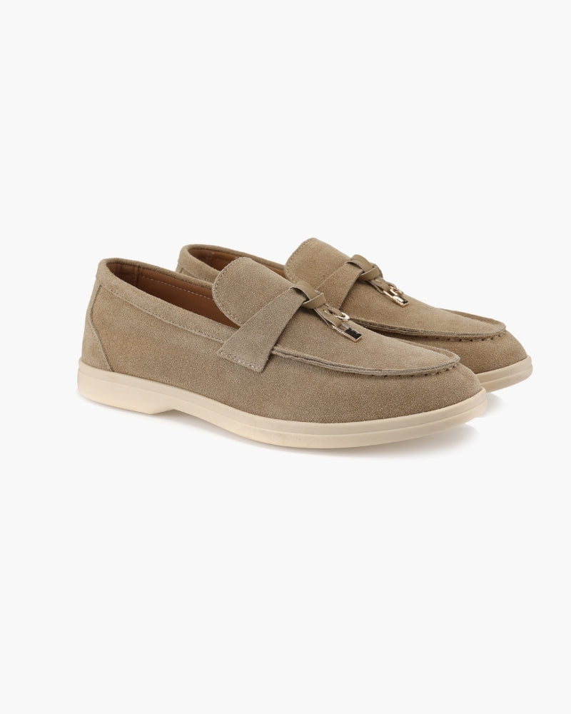 Women's Suede Loafers | Slip-On Flat Casual Everyday Shoes
