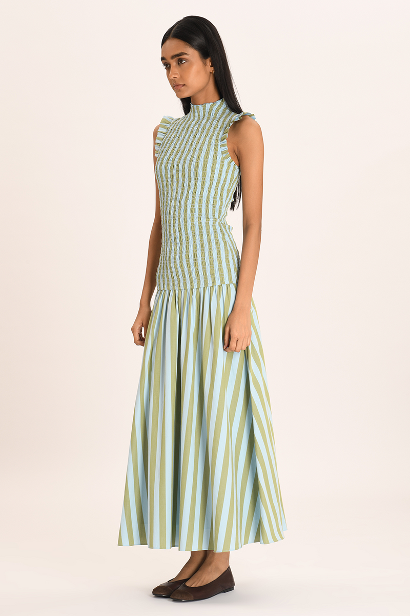 Women's Green Maxi Dress | Elegant Evening & Wedding Guest Dress
