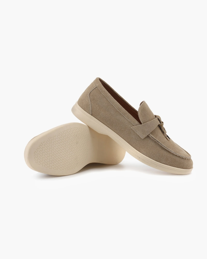 Women's Suede Loafers | Slip-On Flat Casual Everyday Shoes