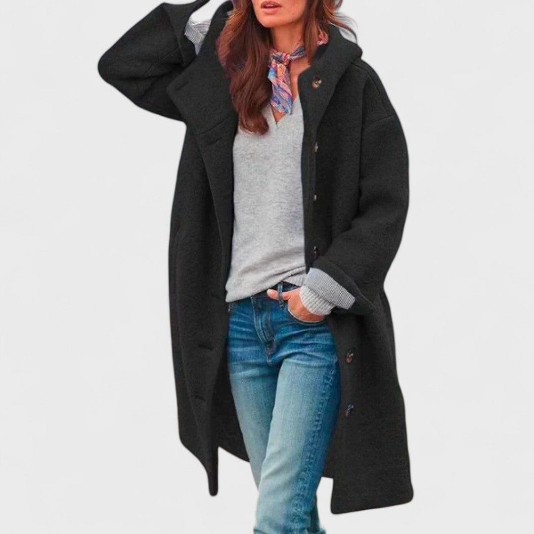 womens sleek city blazer jacket | smart casual outerwear - side view