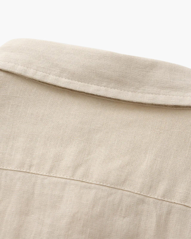 Men's Linen Long Sleeve Shirt | Breathable Casual Summer Top