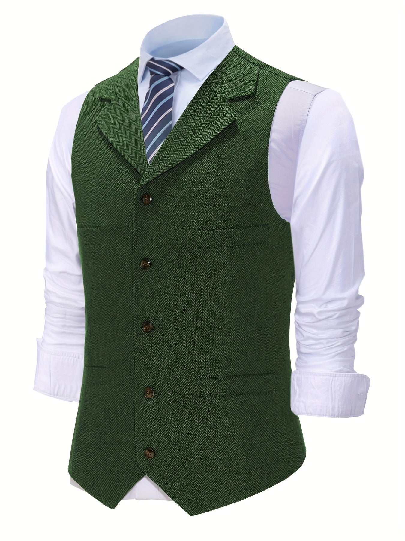 Men's Herringbone Tailored Vest