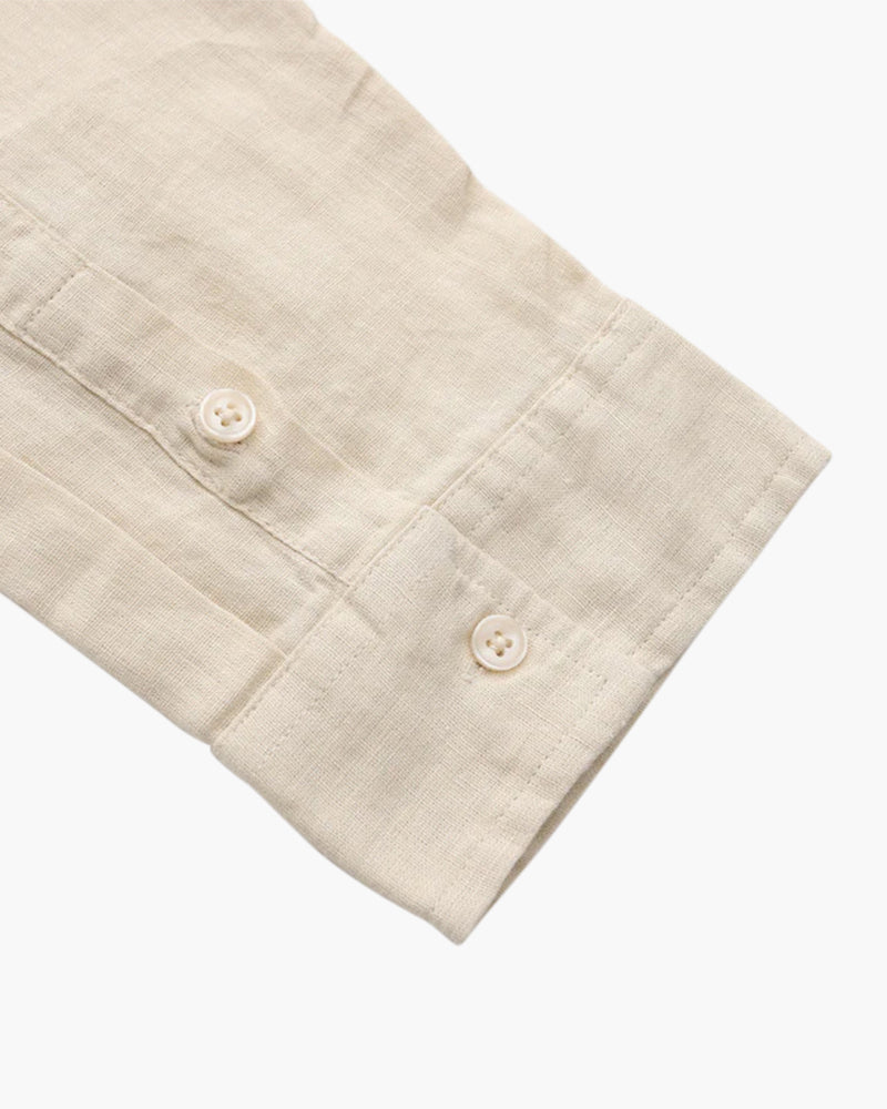 Men's Linen Long Sleeve Shirt | Breathable Casual Summer Top