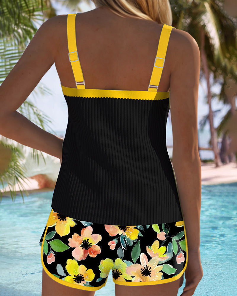 Women's Tummy Control Tankini Set | Flattering Two-Piece Swimwear