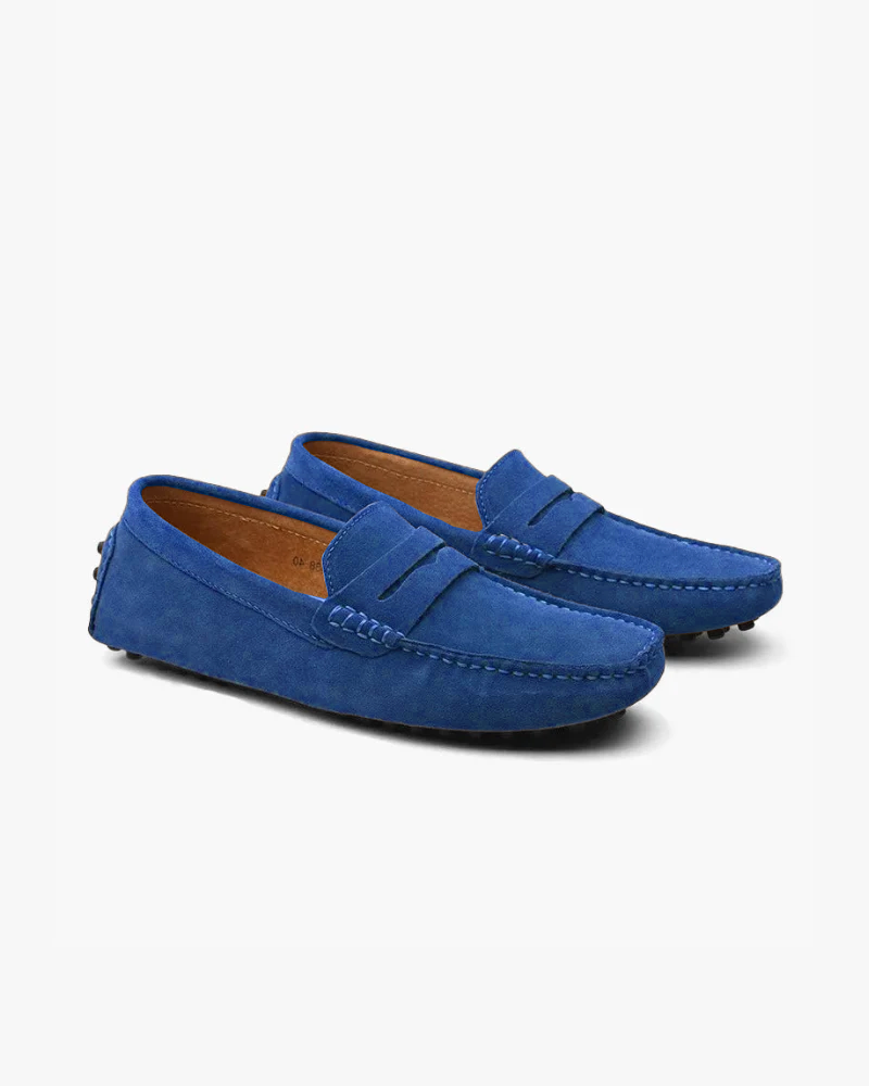 Men's Suede Driver Loafers | Slip-On Comfortable Casual Dress Shoes