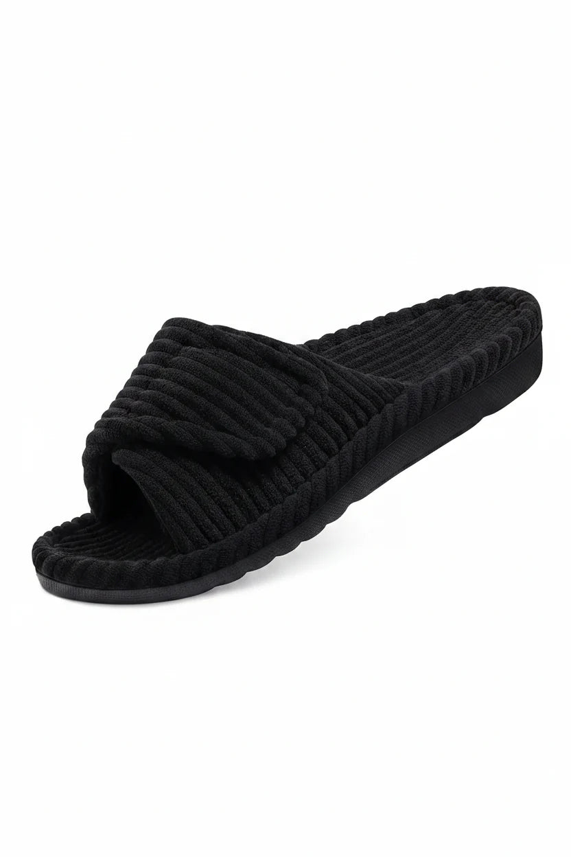 Women's Adjustable Open Toe EVA Slippers | Cushioned Indoor Flat