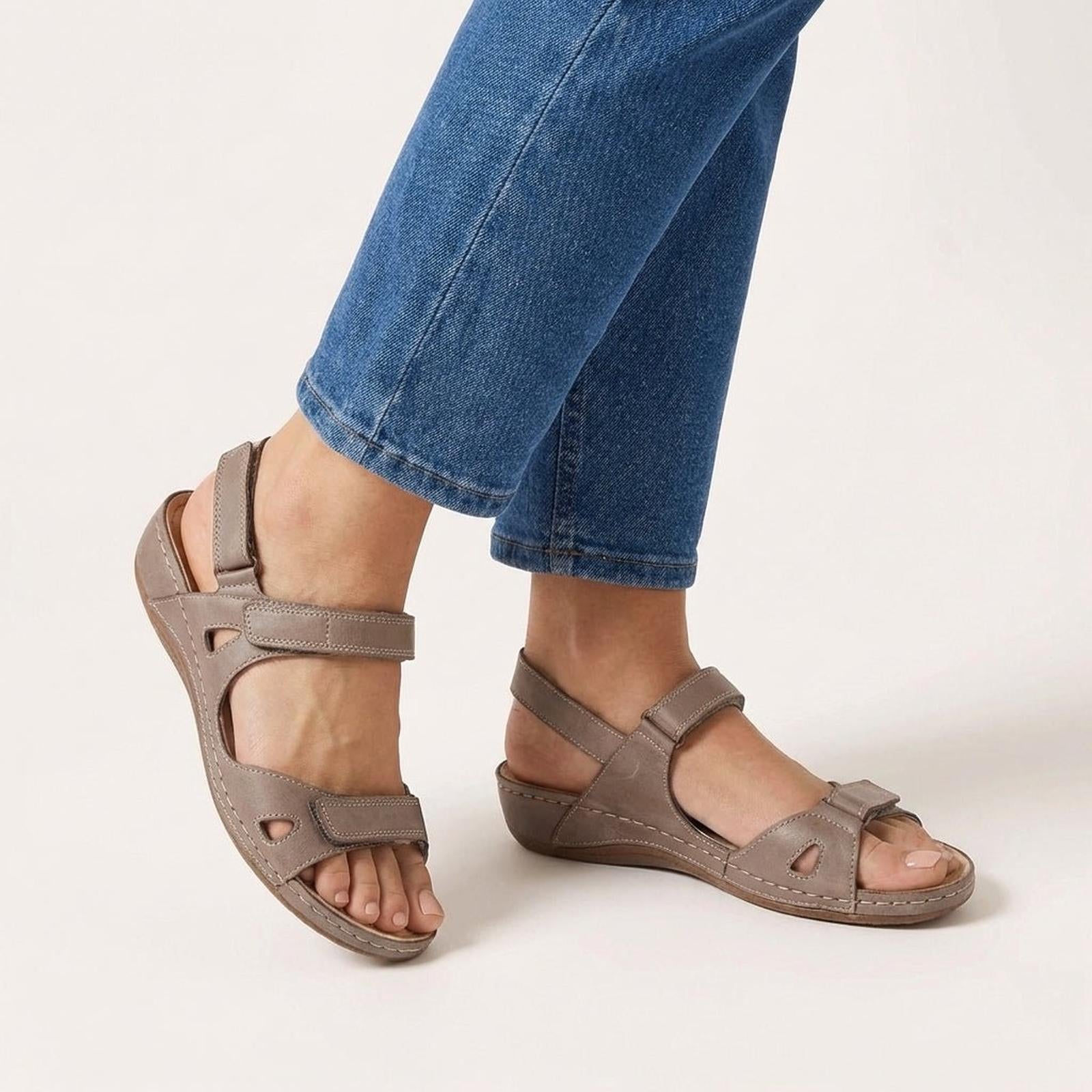 Women's Isabella adjustable strap comfort sandals - back view