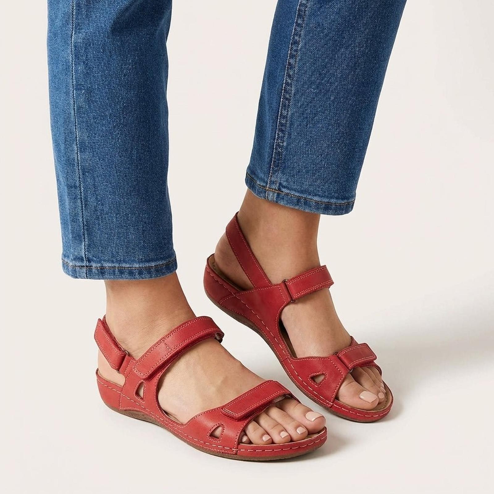 Women's Isabella orthopedic sandals with arch support - lifestyle view