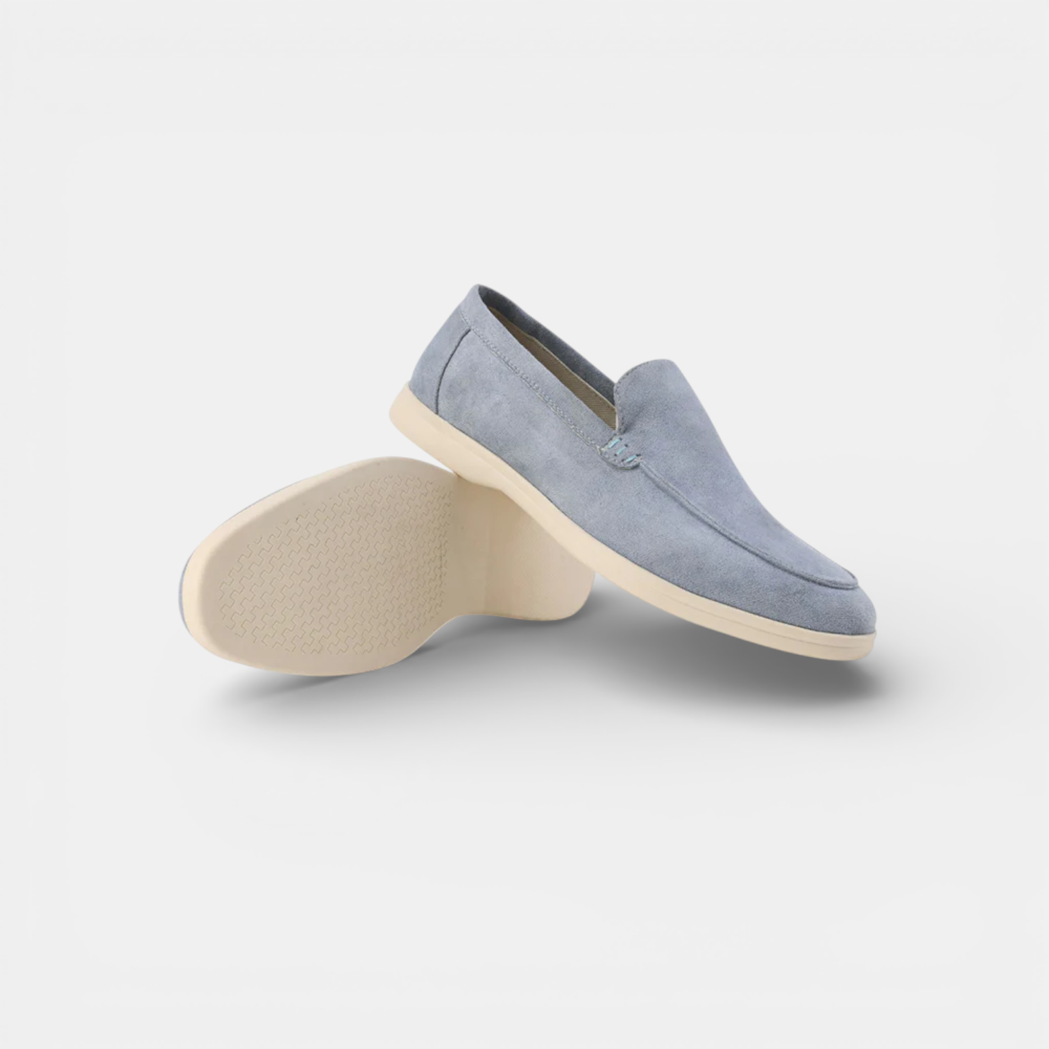 mens suede loafers | comfortable luxury summer shoes - full view
