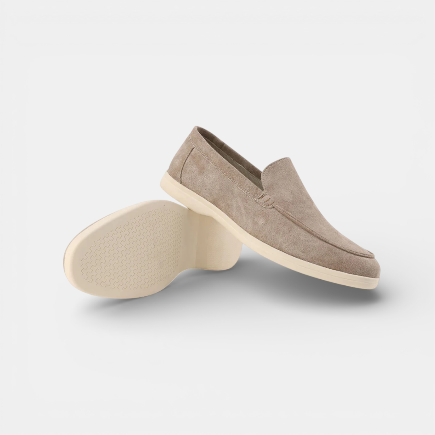 mens suede loafers | comfortable luxury summer shoes - front view