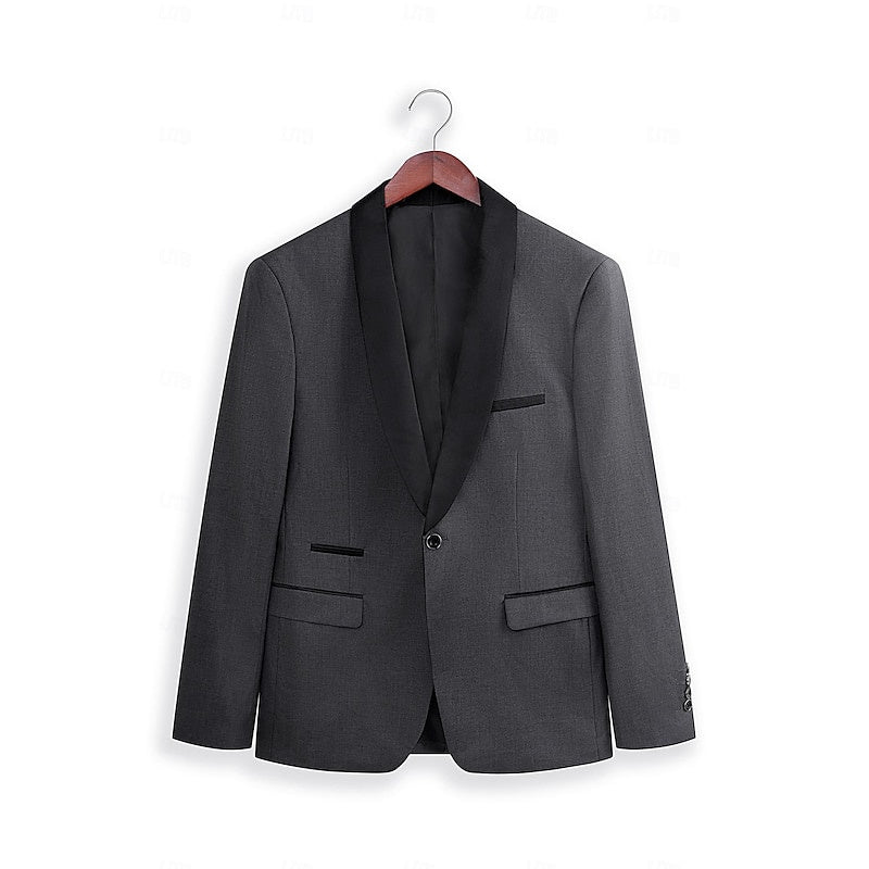 Men's Single Button Slim Fit Two-Piece Suit | Formal Attire
