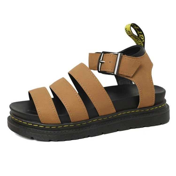 Women's Strappy Platform Sandals | Cushioned Thick Sole Summer