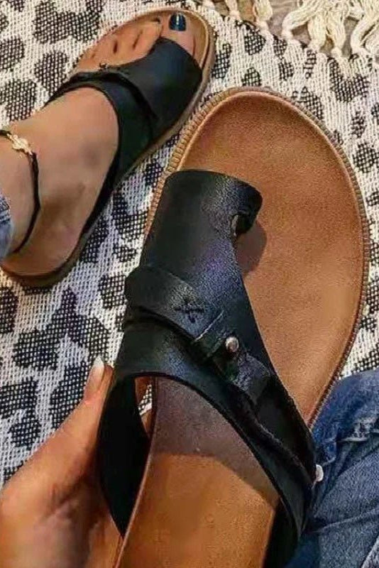 Women's Adjustable Strap Hiking Sandals | Cushioned Outdoor Flat