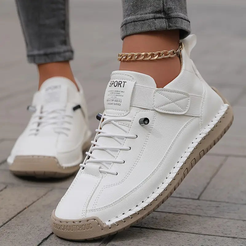 Women's Black Wide Fit Sneakers | Supportive Ergonomic Arch Support Shoes