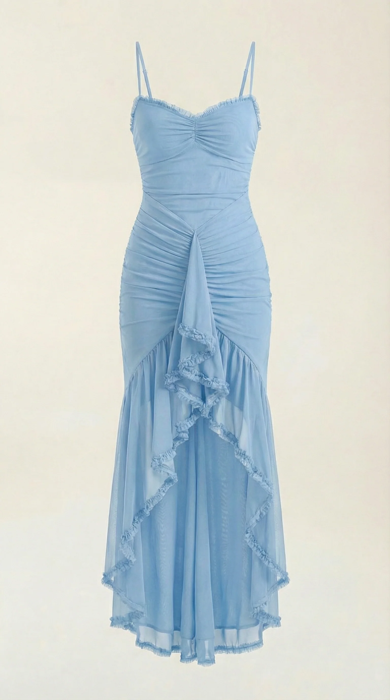 Women's Sleeveless Ruffle Maxi Dress | Wedding Guest Formal Long Dress