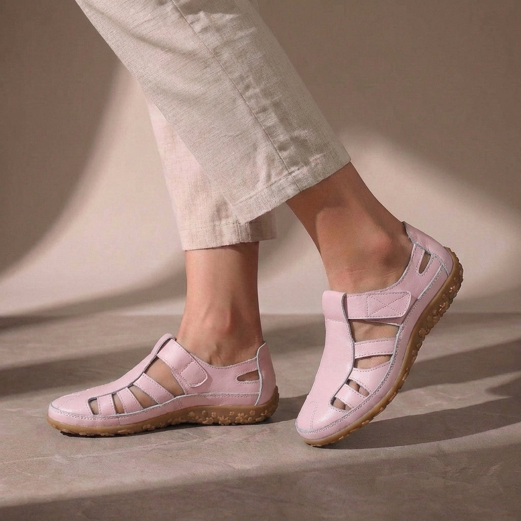 Women's Adjustable Strap Closed Toe Sandals | Cut-Out Casual Summer