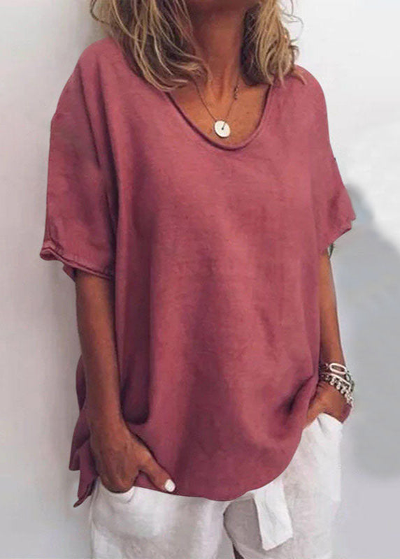 Women's Grey Loose-Fit Blouse | Casual Relaxed Top
