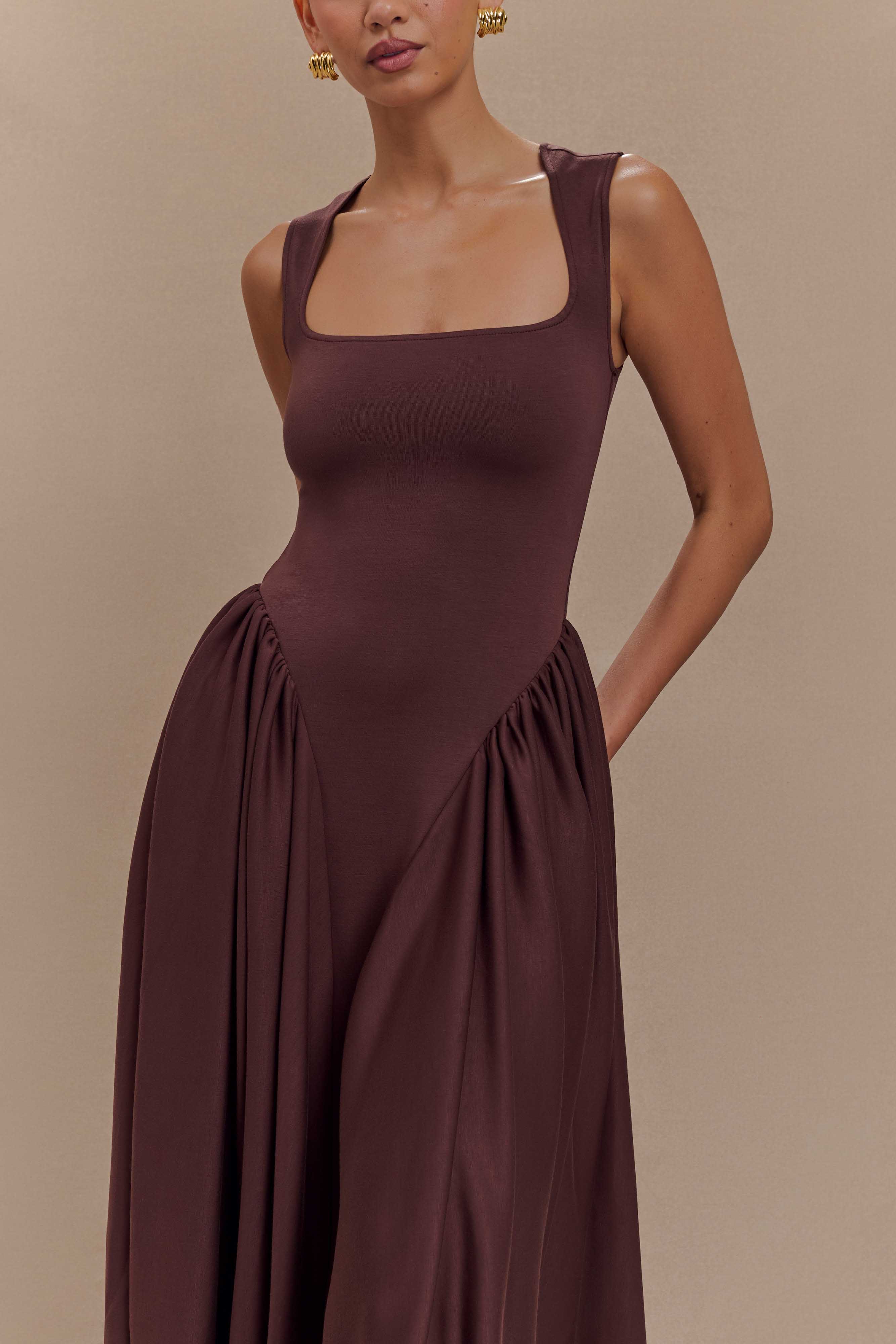 Women's Elegant A-Line Maxi Dress | Formal Floor Length Evening & Wedding Guest Dress