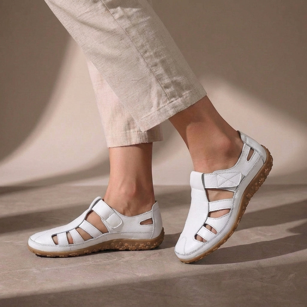 Women's Adjustable Strap Closed Toe Sandals | Cut-Out Casual Summer