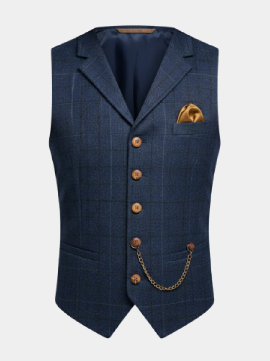 Men's elegant suit vest, front view