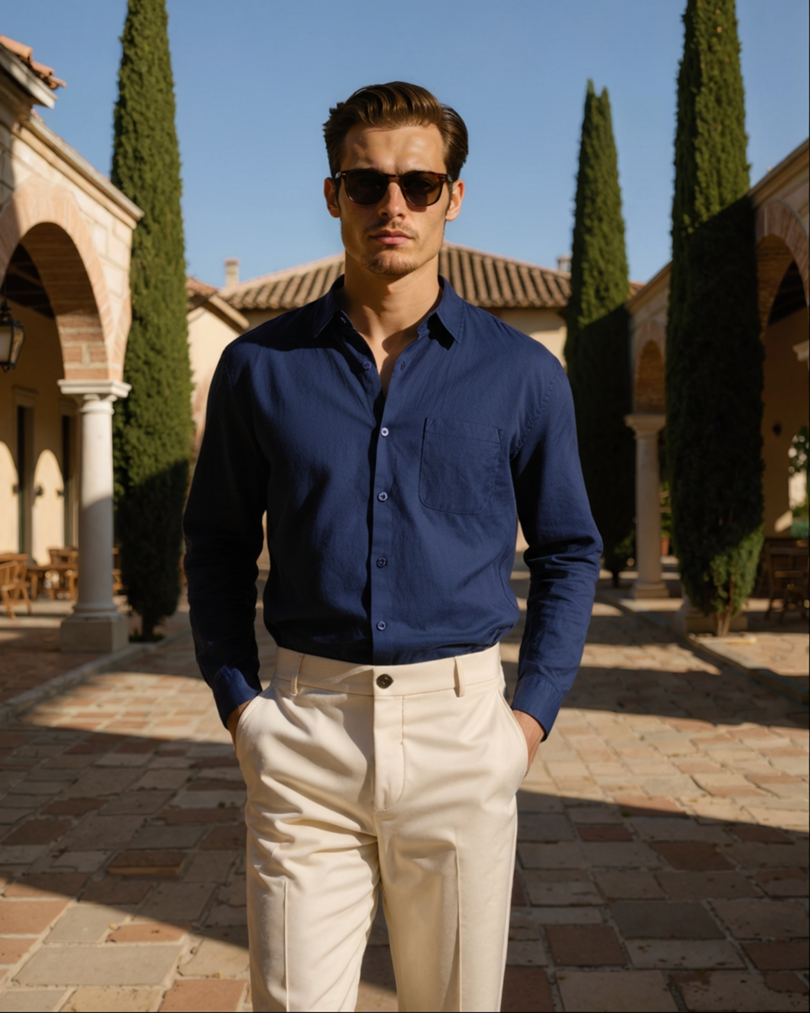 Men's Linen Long Sleeve Shirt | Breathable Casual Summer Top