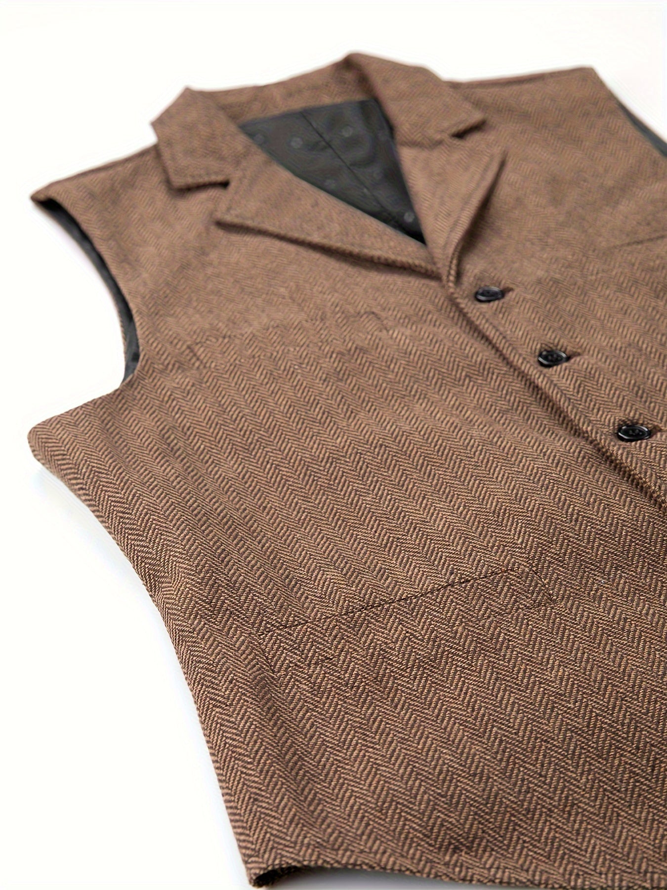 Men's Herringbone Tailored Vest