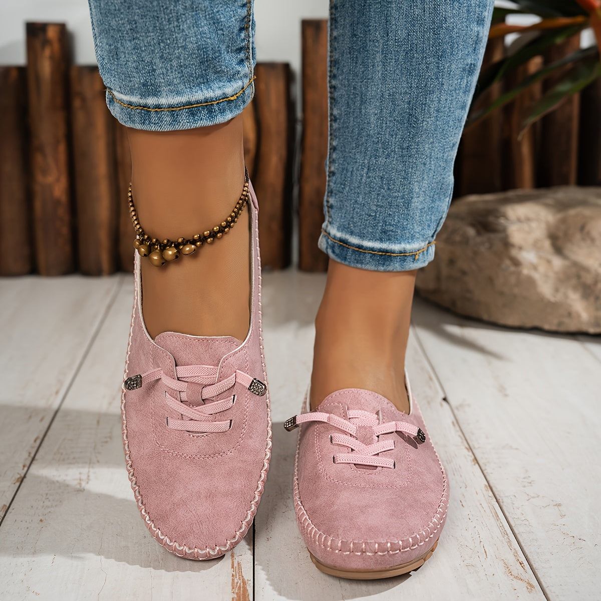 Women's Soft Moccasin Flat Slip-On Shoes | Flexible Casual Everyday