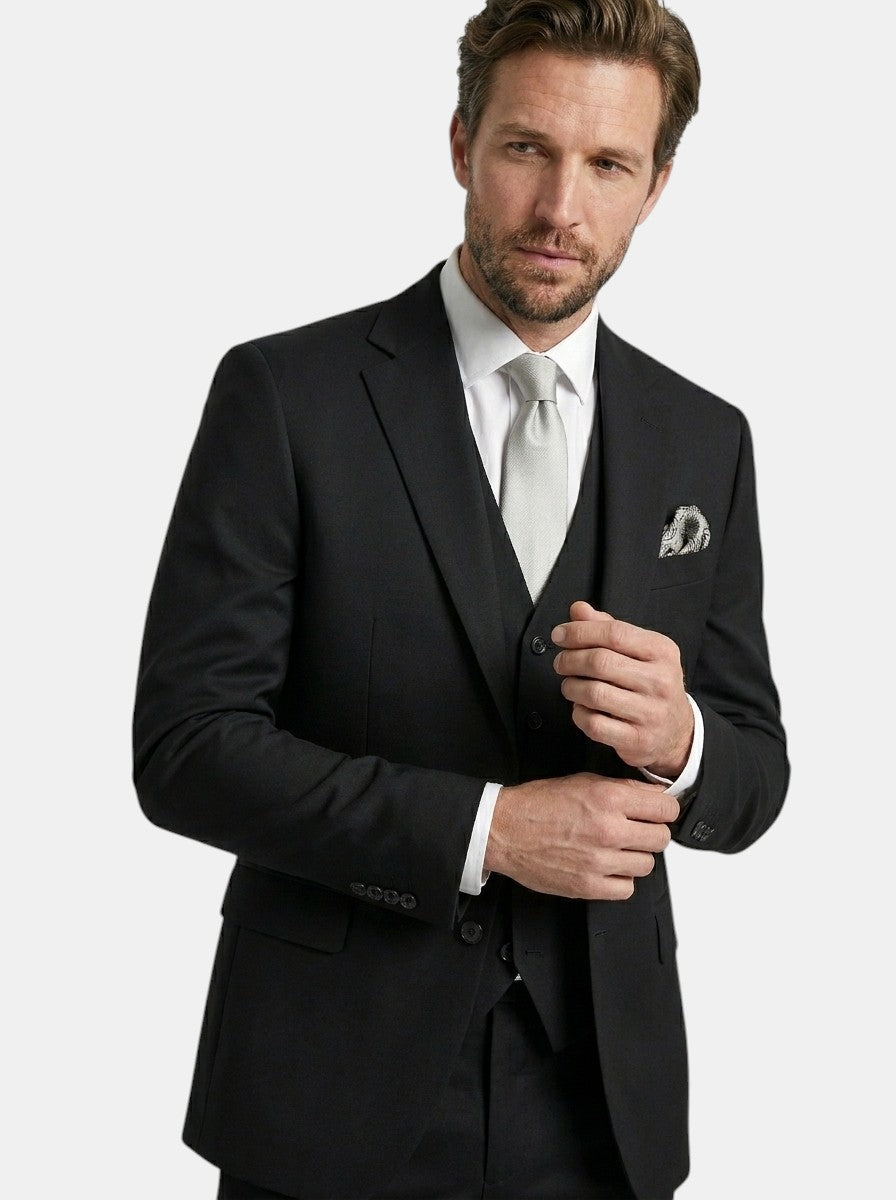 Men's classic slim fit 3-piece suit, alternate angle