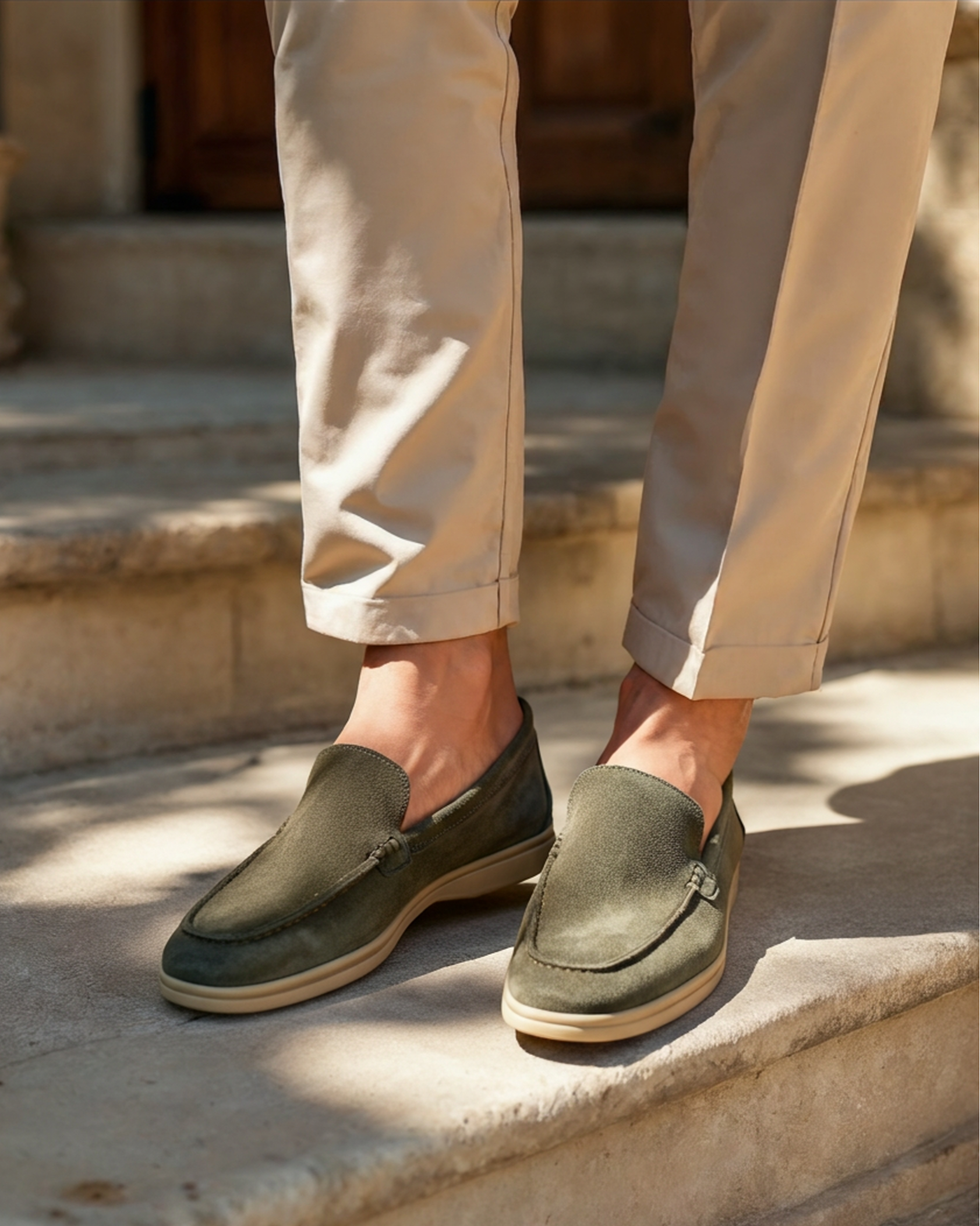 Men's Suede Loafers | Slip-On Dress Casual Shoes