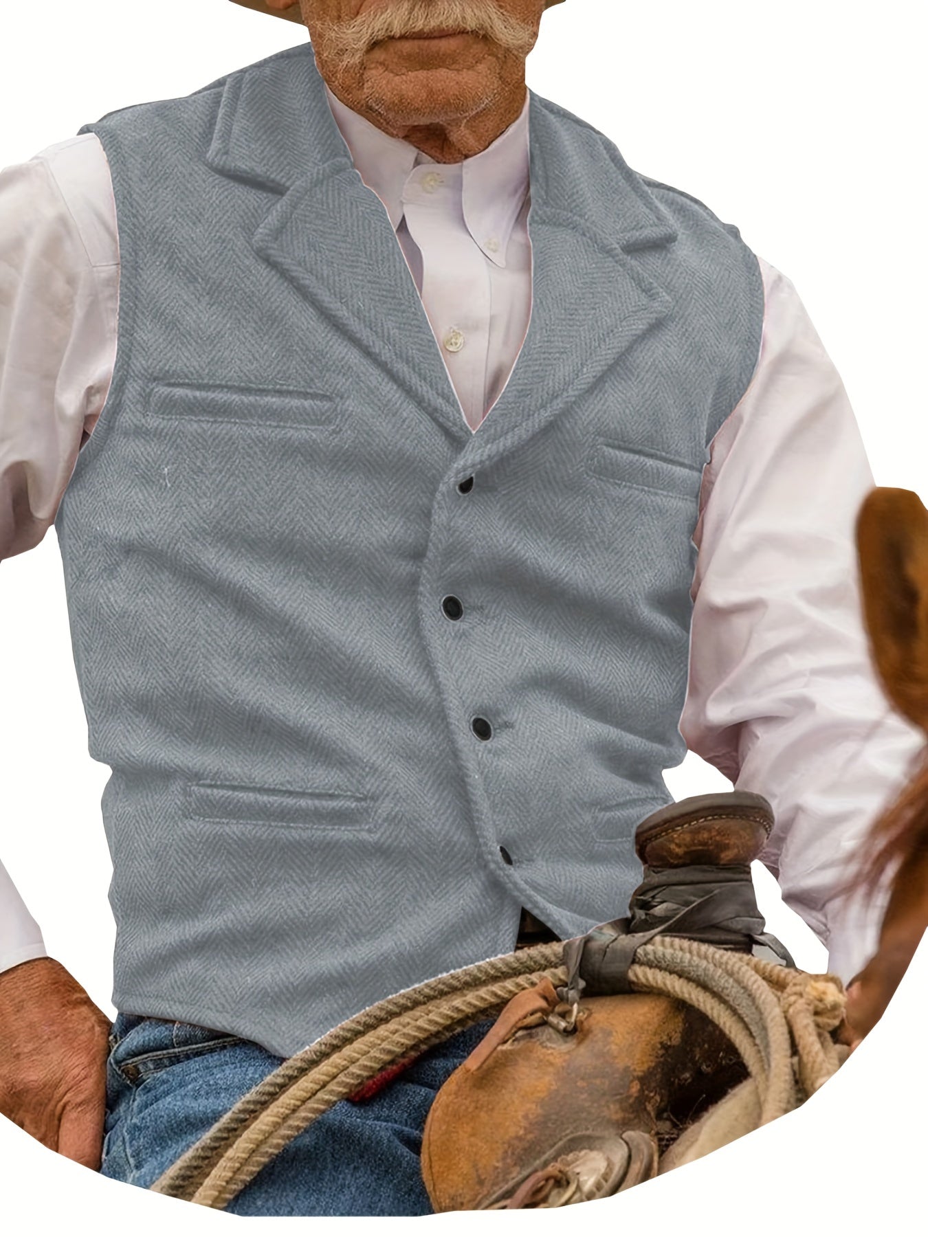 Men's Heritage Herringbone Vest