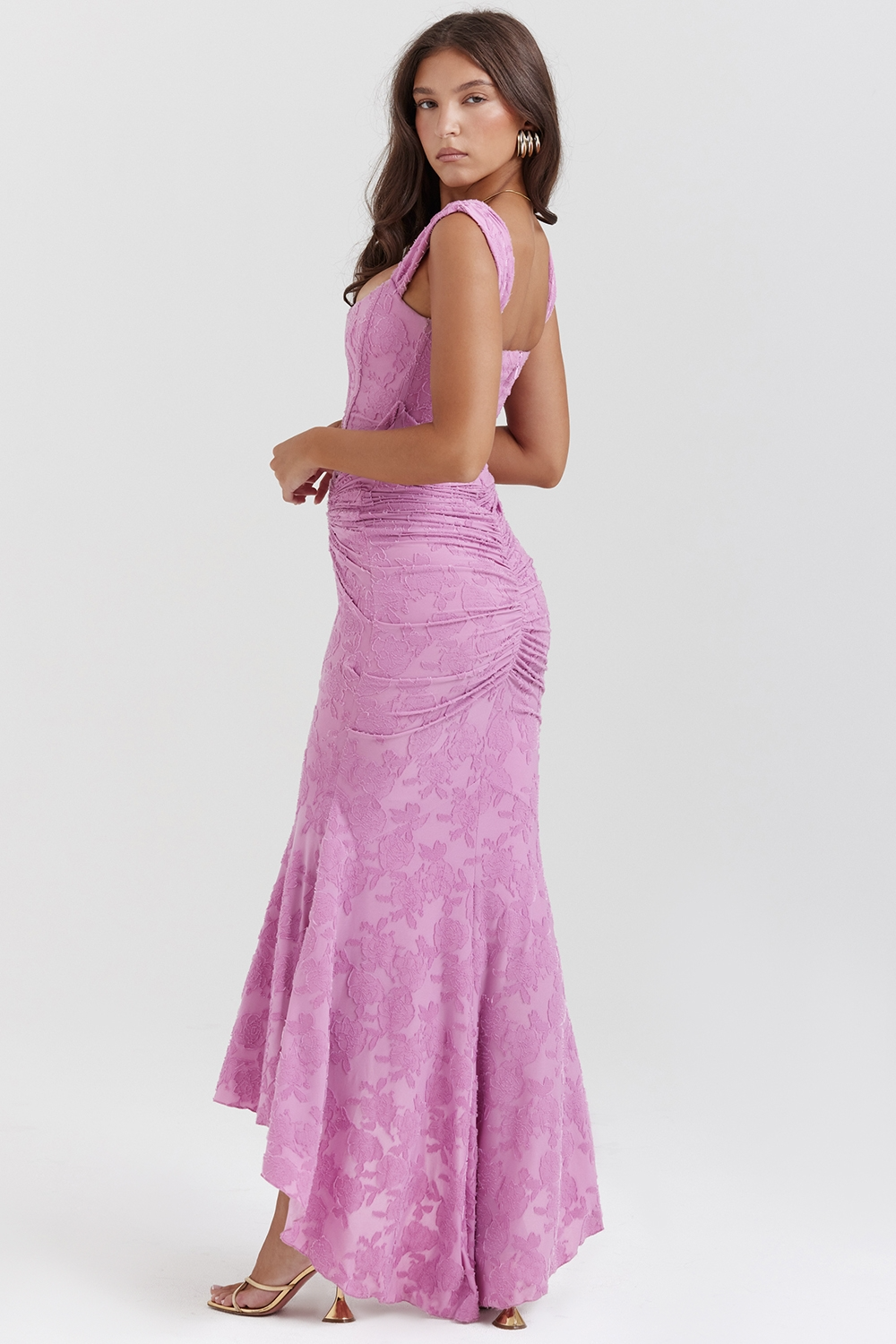 Women's Light Blue Elegant Casual Flowy Maxi Dress