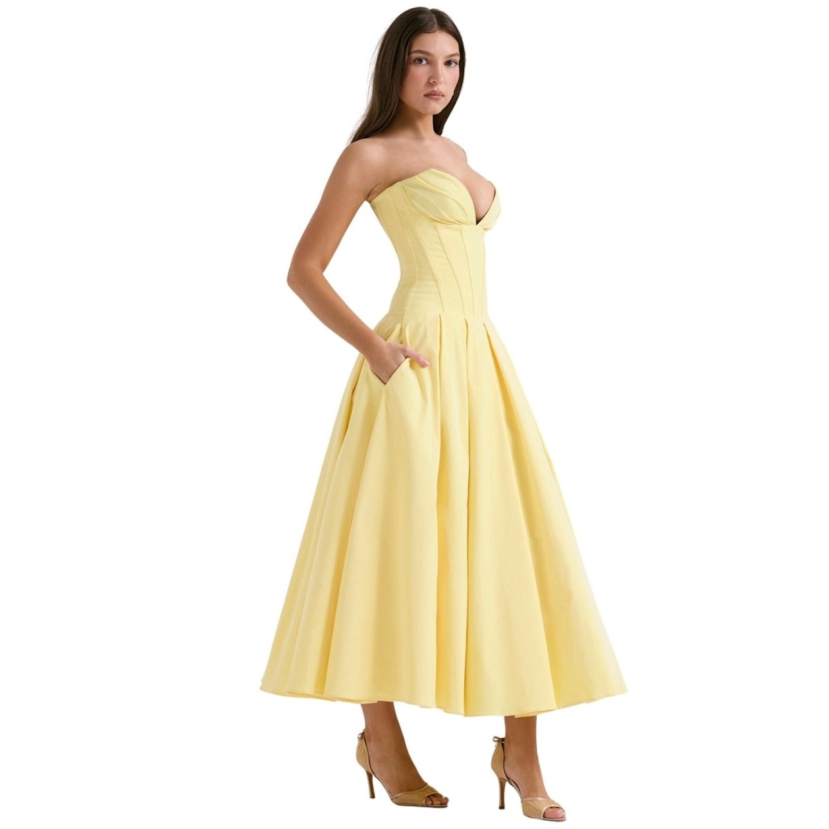 Women's Corset Bodice Ball Gown | Structured Formal Evening Dress