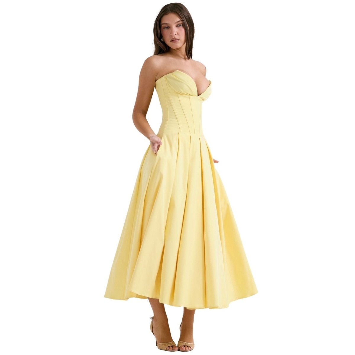 Women's Corset Bodice Ball Gown | Structured Formal Evening Dress