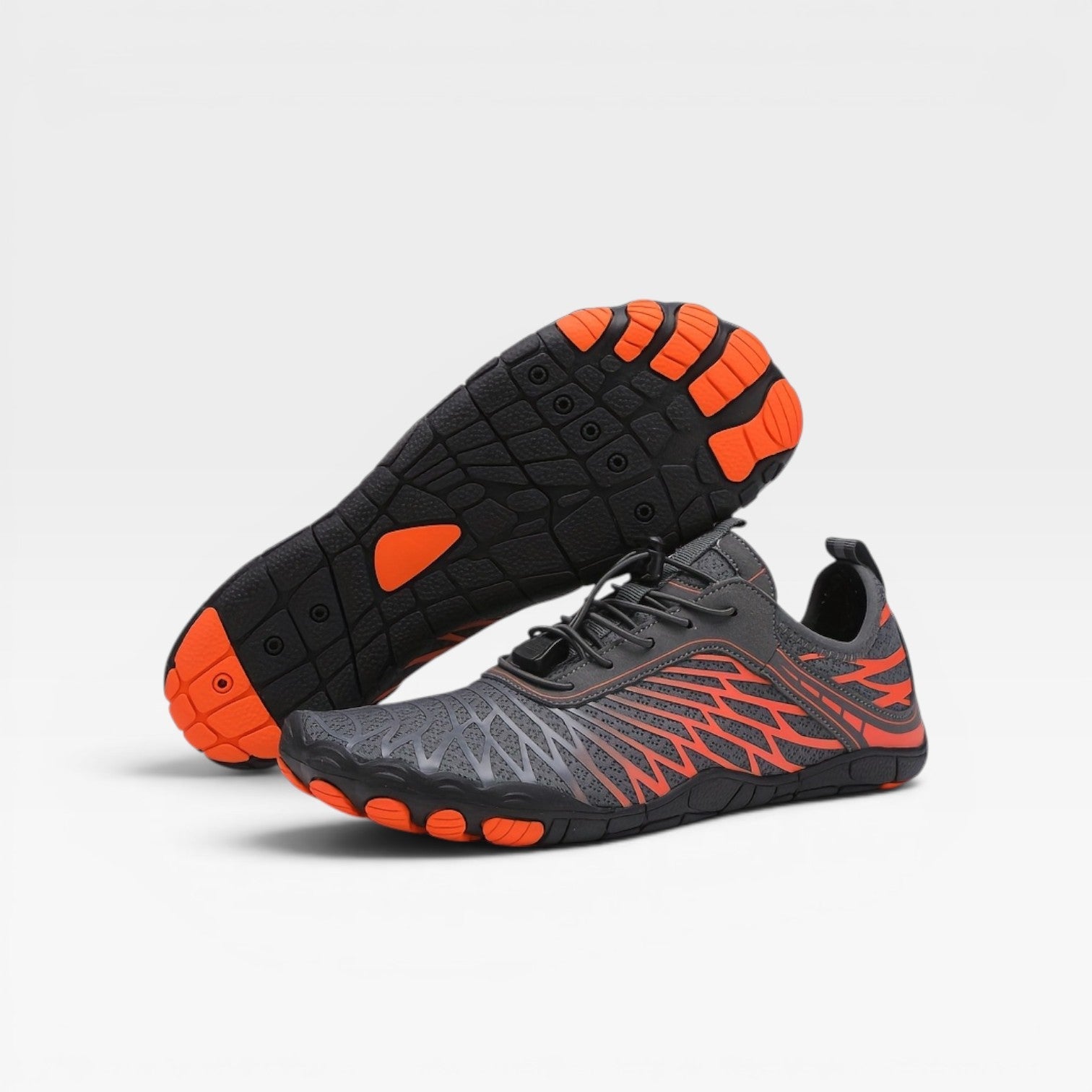 Men's barefoot trainers water shoes beach lifestyle view