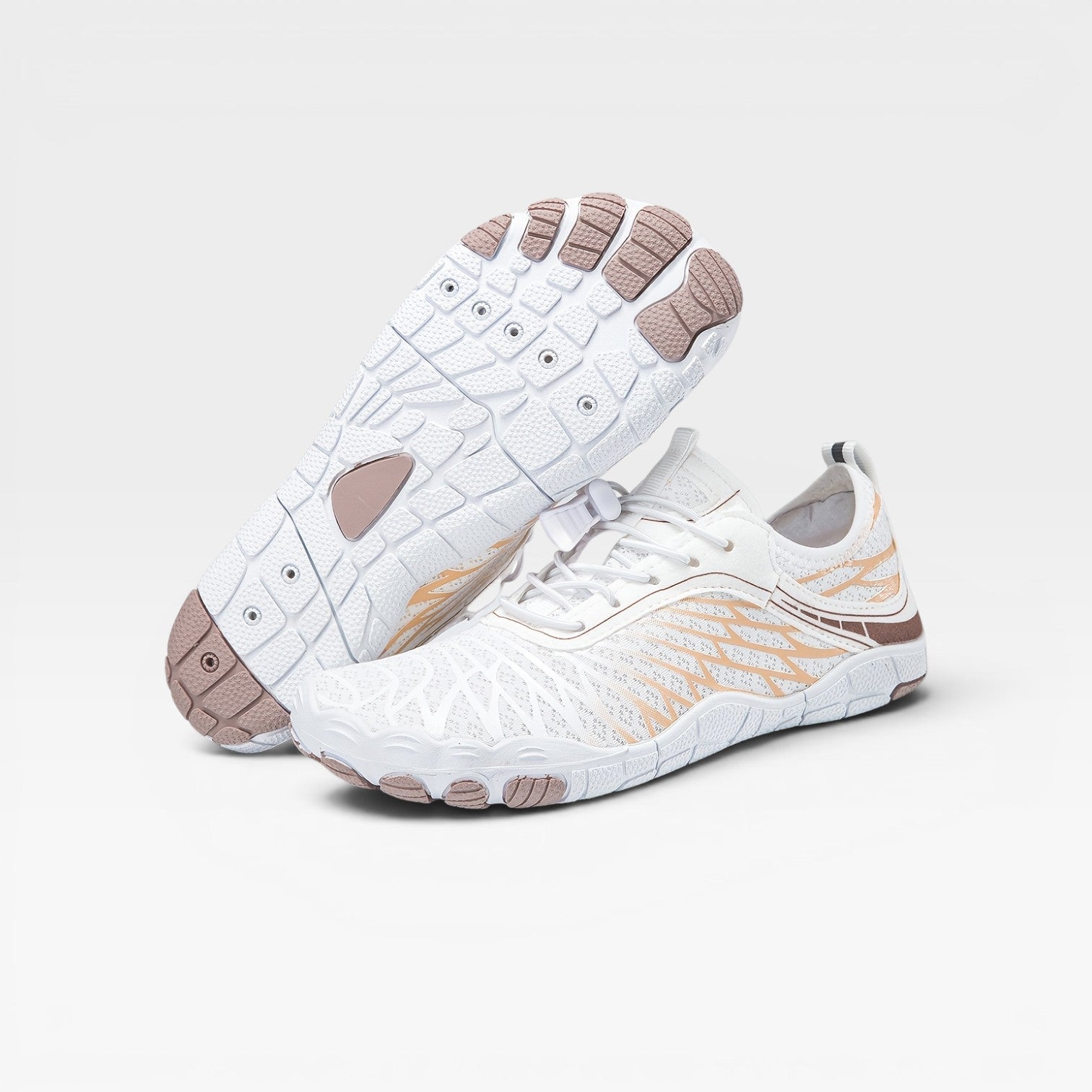 Men's lightweight barefoot trainers flat lay view