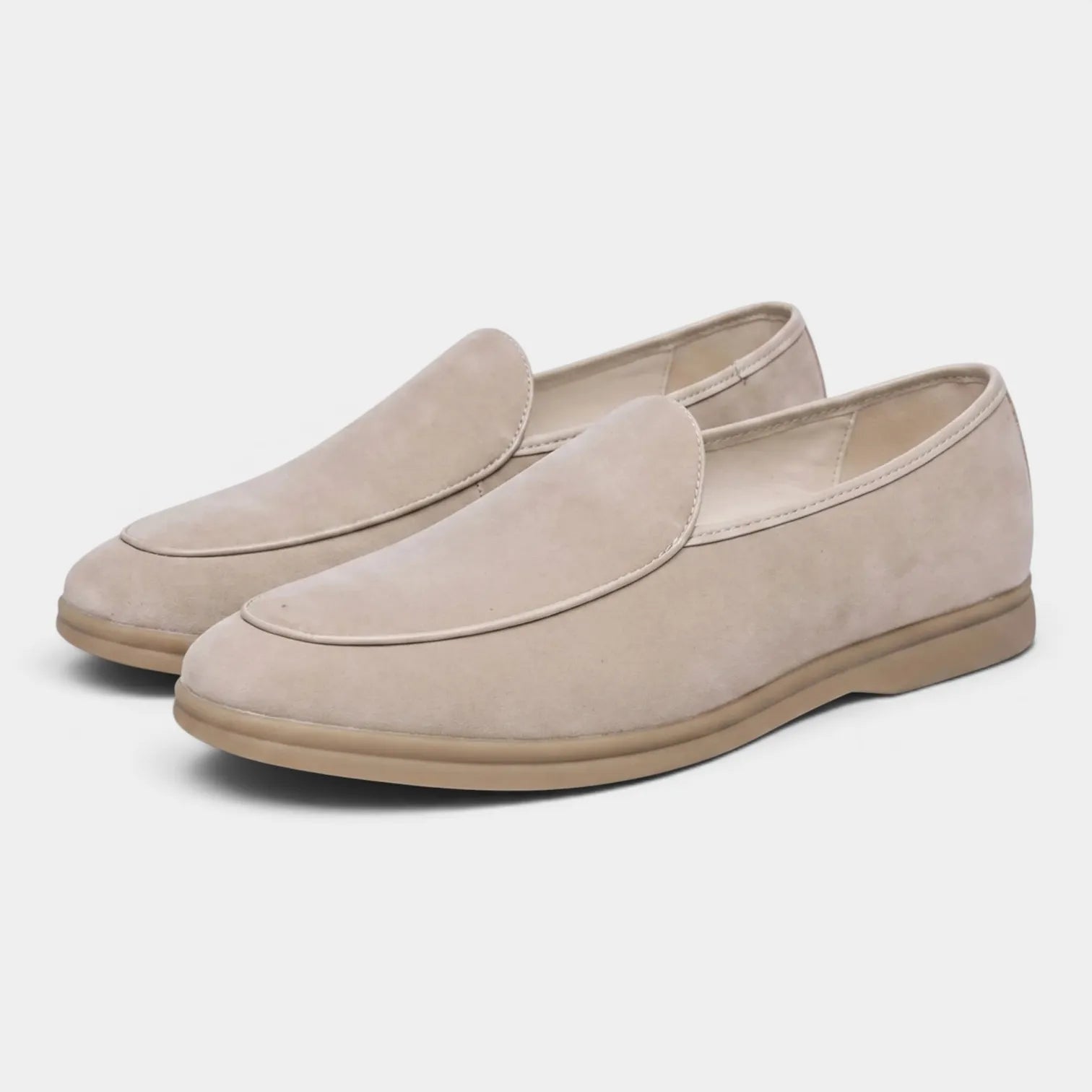 Men's Celrien comfortable suede slip-on loafers - back view