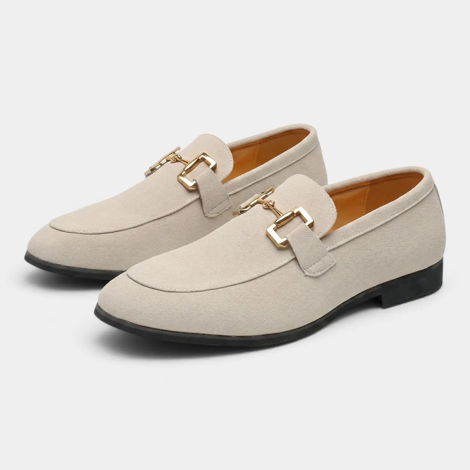 Men's Celrien suede horsebit loafers - back view