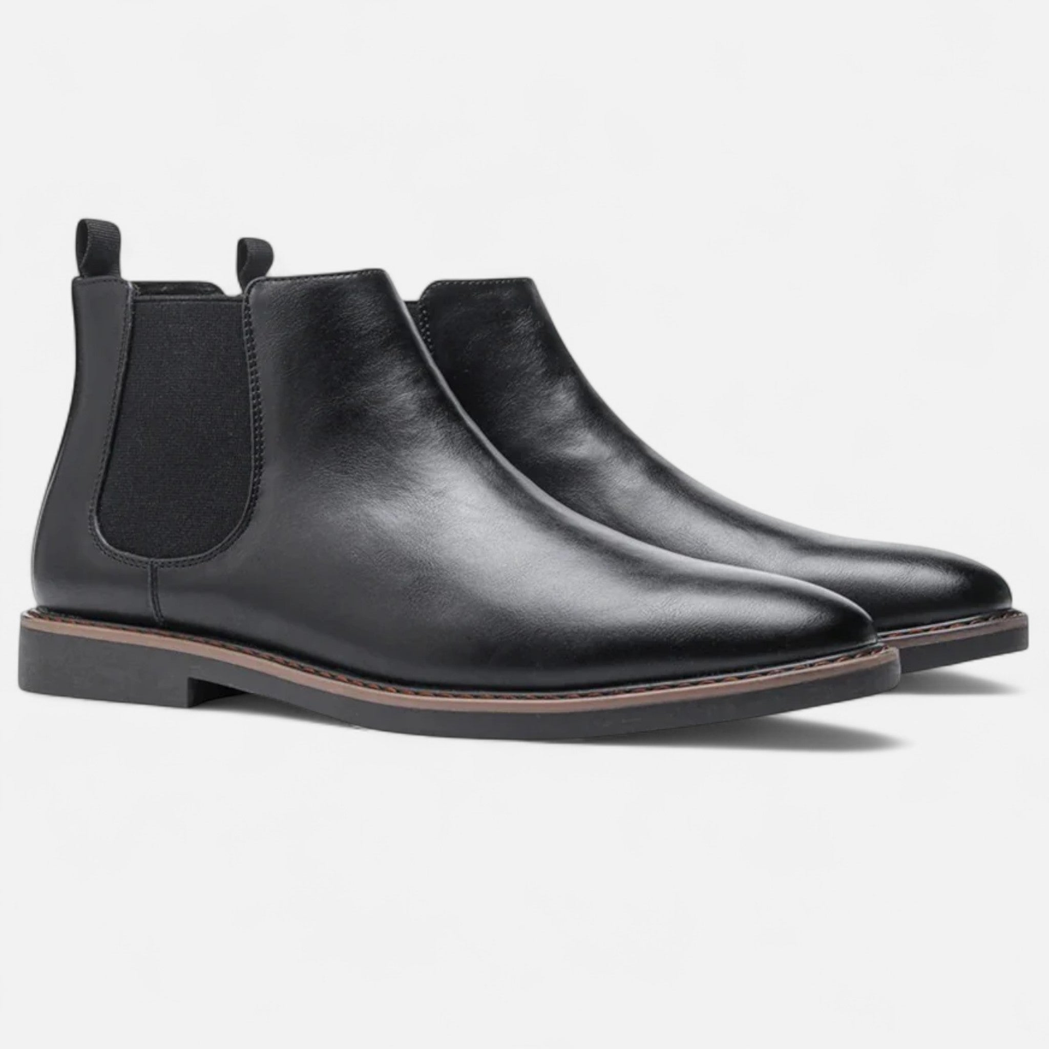 mens classic oxford boots | timeless formal leather shoes - side view