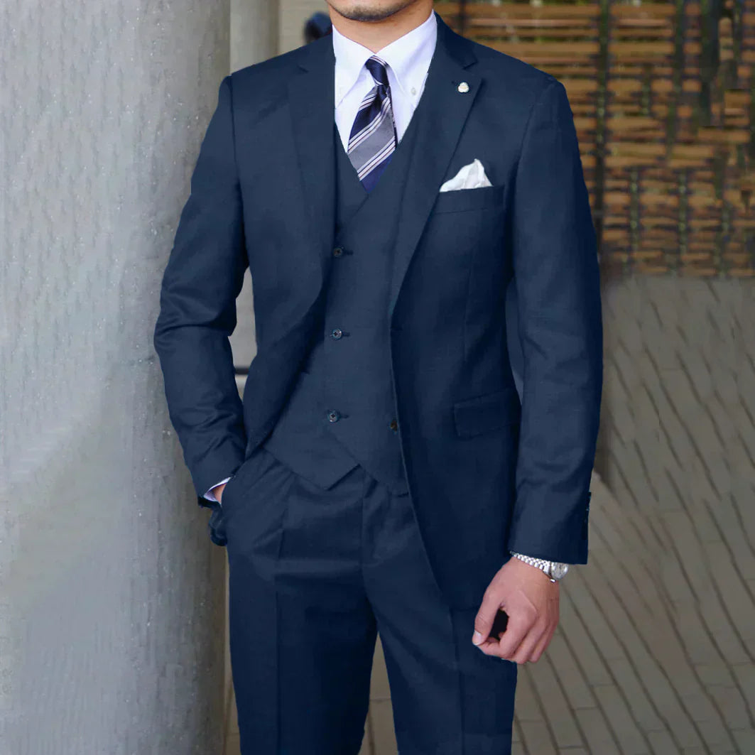 Men's Classic Tailored 3-Piece Formal Suit - photo 6