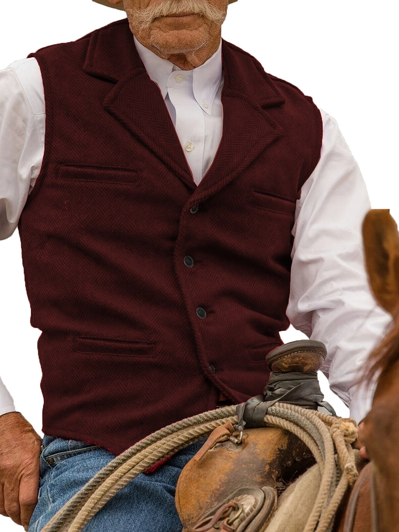 Men's Heritage Herringbone Vest - photo 19