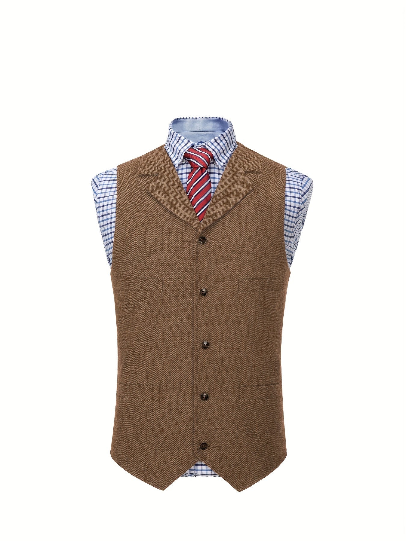 Men's Heritage Herringbone Vest - photo 3