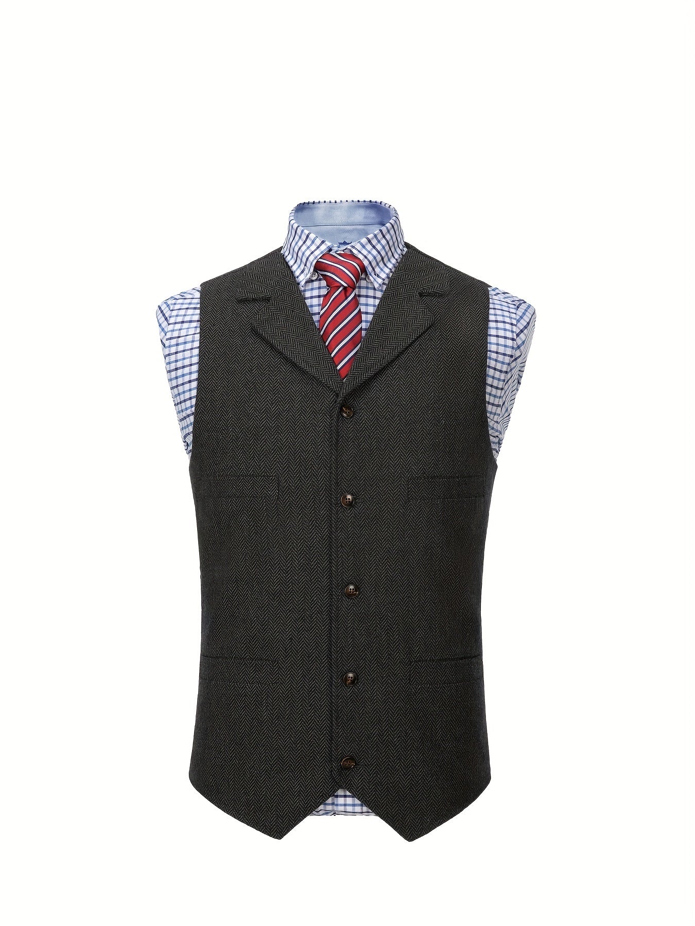 Men's Heritage Herringbone Vest - photo 9
