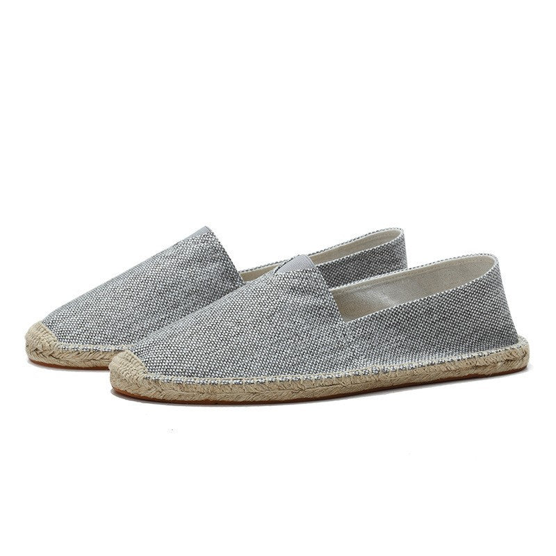 Men's Linen Espadrille Loafers | Lightweight Slip-On Summer Casual Shoes