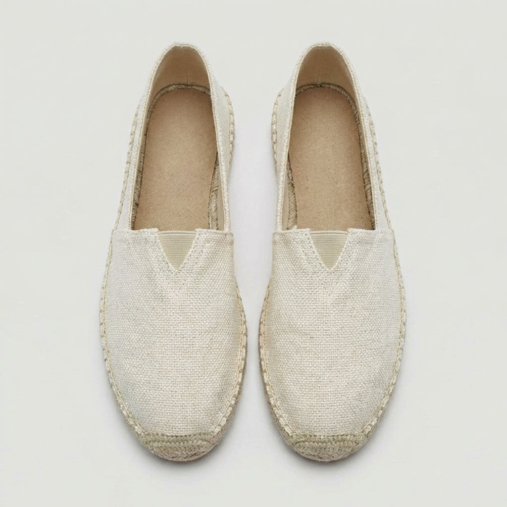 Men's Linen Espadrille Loafers | Lightweight Slip-On Summer Casual Shoes