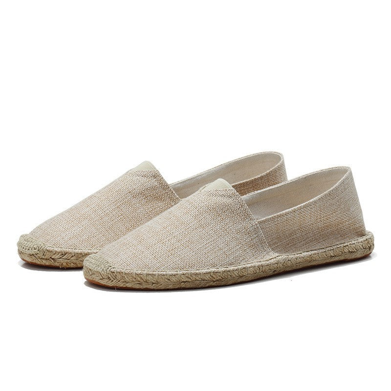 Men's Linen Espadrille Loafers | Lightweight Slip-On Summer Casual Shoes
