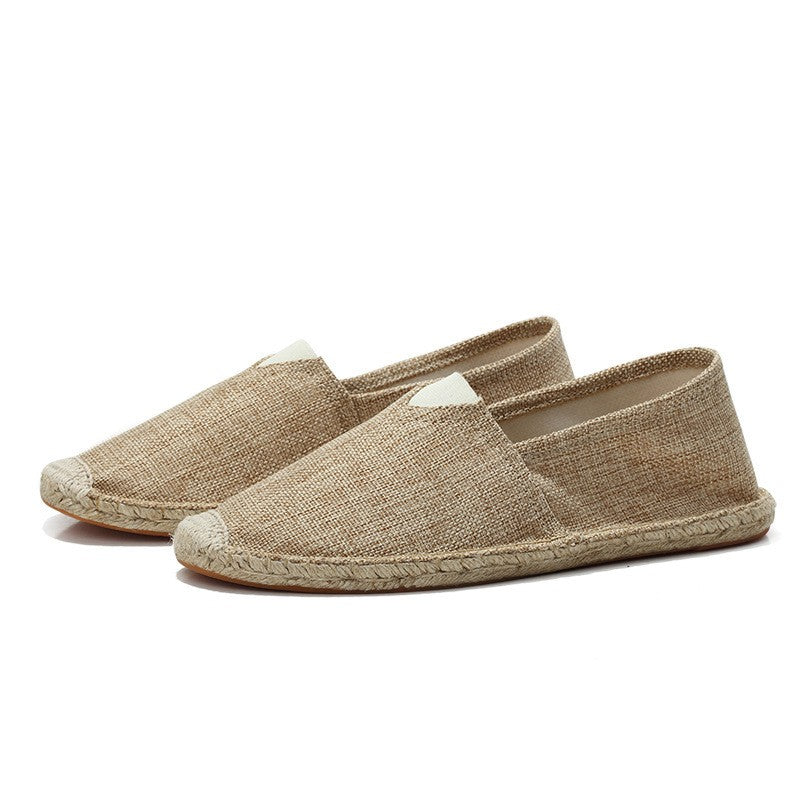 Men's Linen Espadrille Loafers | Lightweight Slip-On Summer Casual Shoes