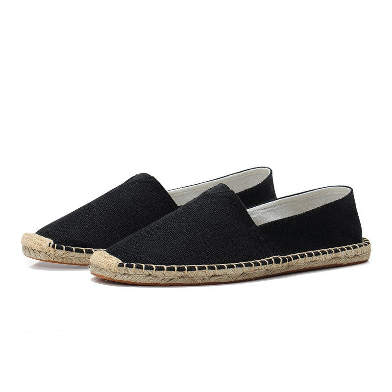 Men's Linen Espadrille Loafers | Lightweight Slip-On Summer Casual Shoes