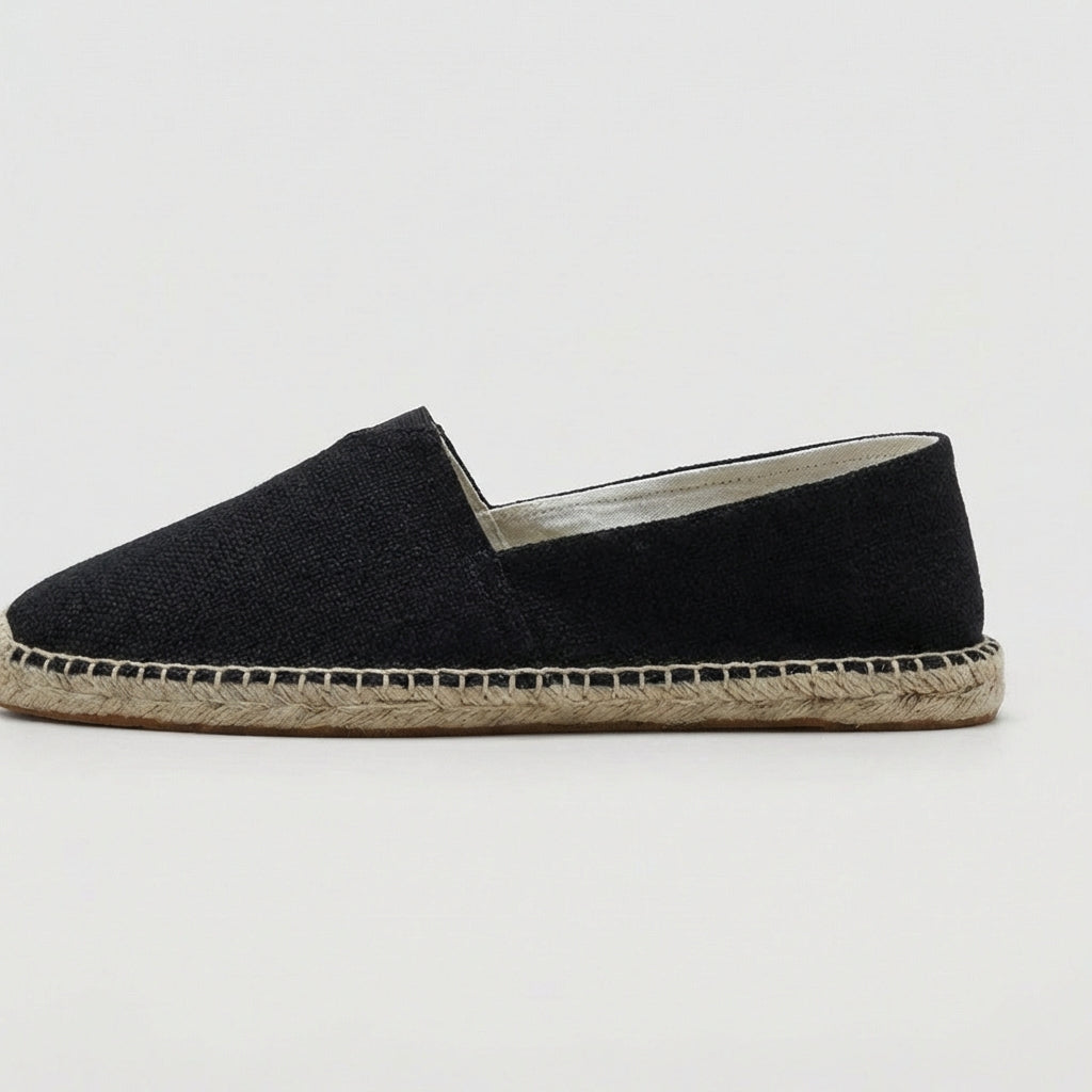 Men's Linen Espadrille Loafers | Lightweight Slip-On Summer Casual Shoes