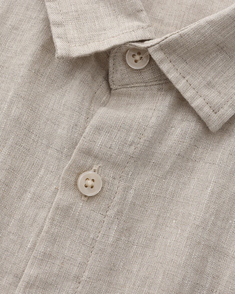Men's Linen Short Sleeve Shirt | Breathable Casual Summer Top